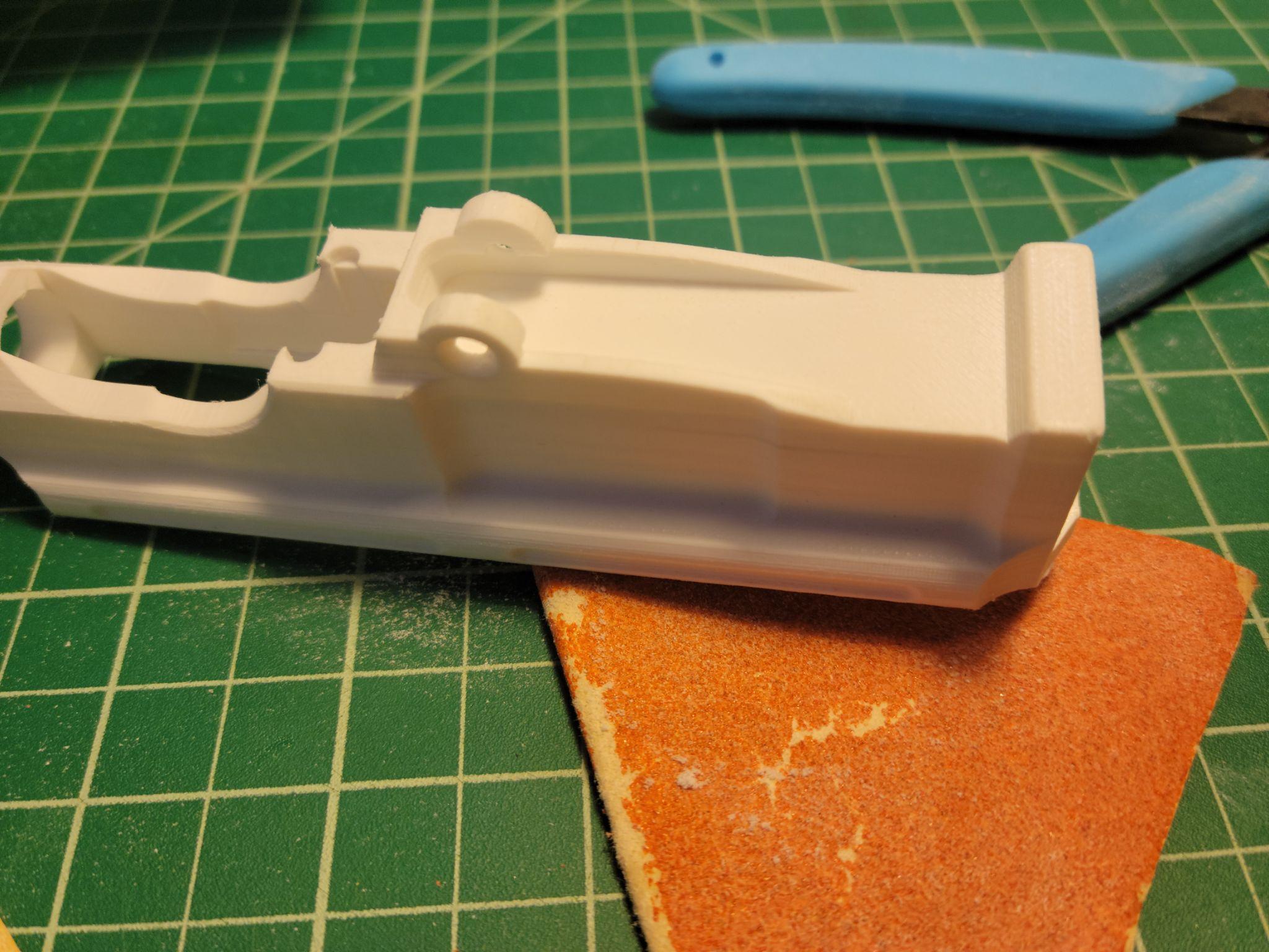 Continued sanding and surface prep