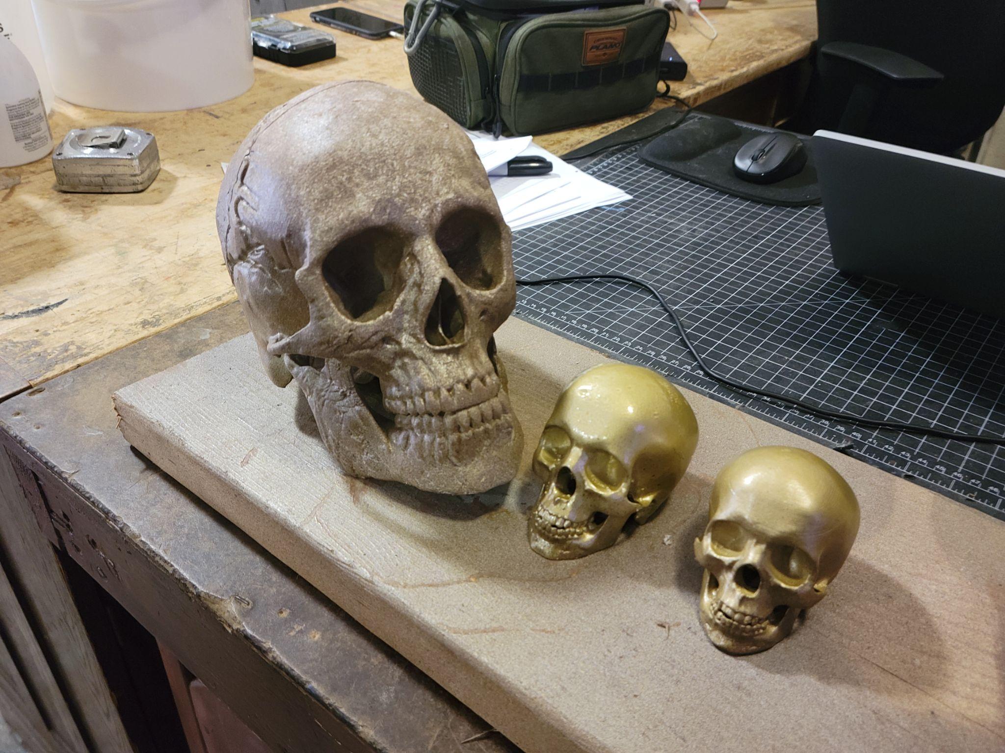 Final skulls ready for the production